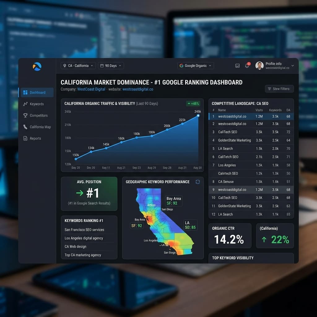 SEO Services California: Rank #1 in Competitive Markets