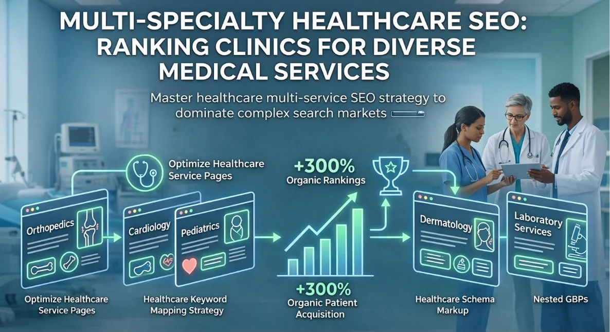 Multi-Specialty Healthcare SEO: Rank Clinics for All Services