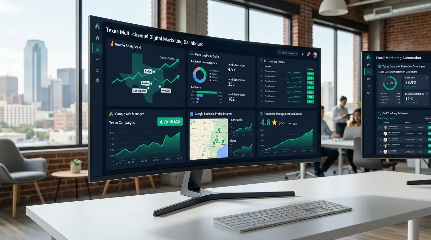 Texas Digital Marketing Results Dashboard
