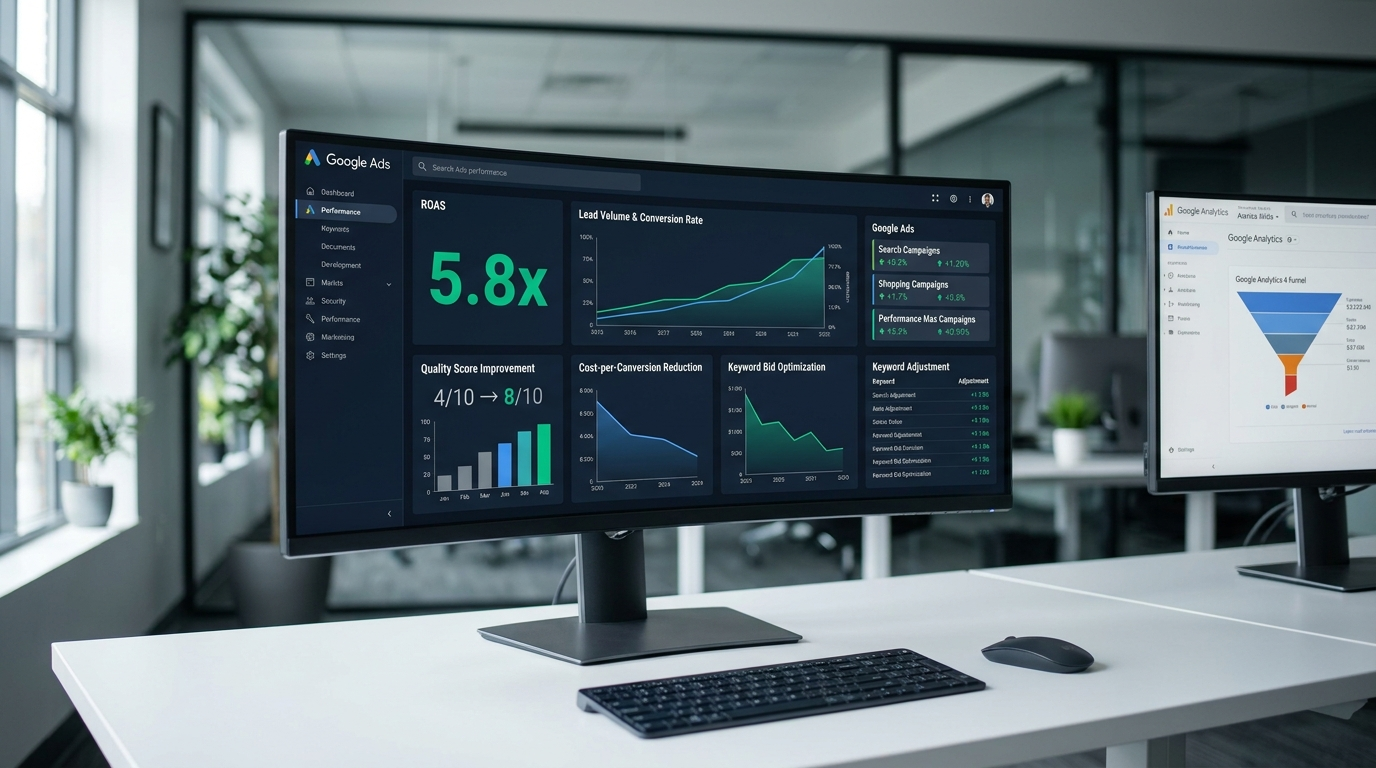 Google Ads ROAS & Performance Optimizer Dashboard